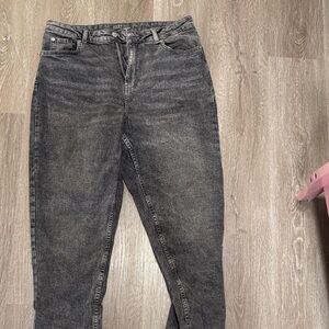 Primark Black Washed High-Rise Jeans